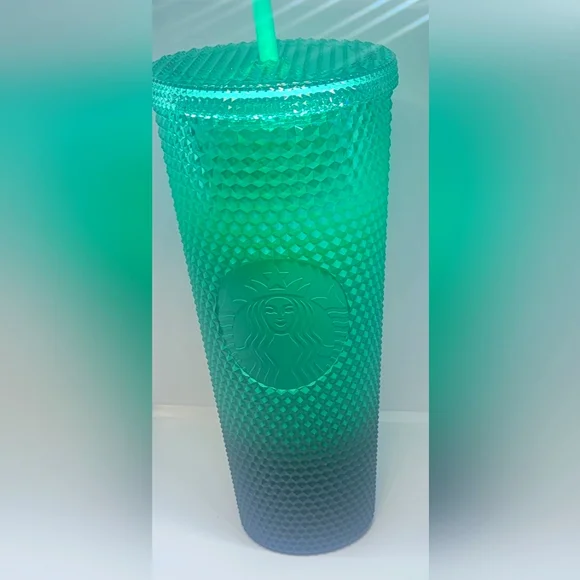 Starbucks | Kitchen | Starbucks Mint Gradient Bling Cup Holiday 222 Wax  Berry Venti 24oz | Poshmark